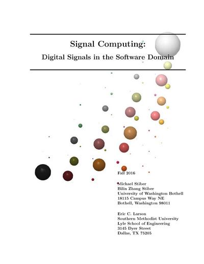 Signal Computing: Digital Signals in the Software Domain